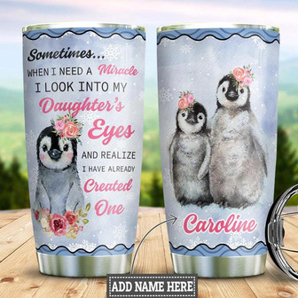 Penguin Personalized Stainless Steel Tumbler 20Oz - Thegiftio UK
