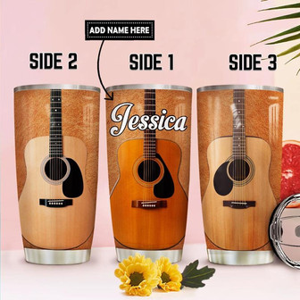 Personalized Acoustic Guitar Collection Stainless Steel Tumbler 20Oz - Thegiftio