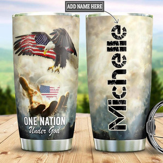 Personalized American Faith Stainless Steel Tumbler 20Oz - Thegiftio UK