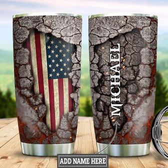 Personalized American Inside Stainless Steel Tumbler 20Oz - Thegiftio UK