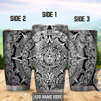 Personalized Aztec Stainless Steel Tumbler 20Oz - Thegiftio UK
