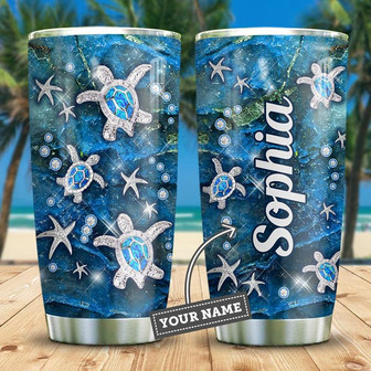 Personalized Baby Sea Turtle Stainless Steel Tumbler 20Oz - Thegiftio UK