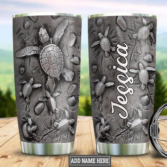 Personalized Baby Turtle Stainless Steel Tumbler 20Oz - Thegiftio UK