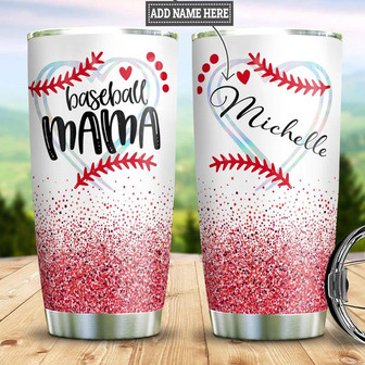 Personalized Baseball Mama Stainless Steel Tumbler 20Oz - Thegiftio UK