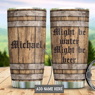 Personalized Beer Barrel Wooden Style Stainless Steel Tumbler 20Oz - Thegiftio UK