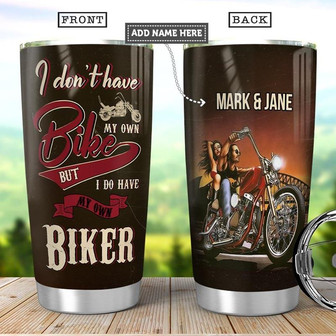 Personalized Biker Wife Stainless Steel Tumbler 20Oz - Thegiftio UK