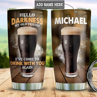 Personalized Black Beer Stout Stainless Steel Tumbler 20Oz - Thegiftio UK