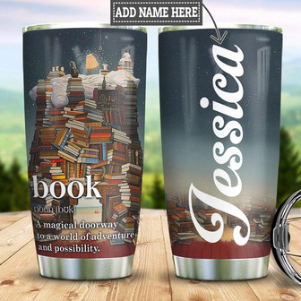 Personalized Book Lover Adventure Stainless Steel Tumbler 20Oz - Thegiftio