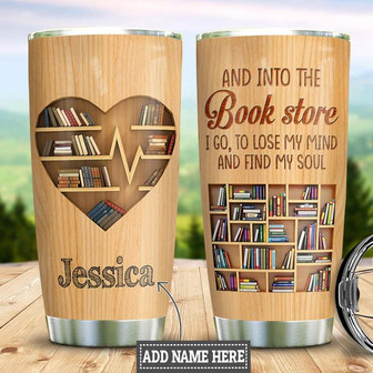 Personalized Book Lover Soul Stainless Steel Tumbler 20Oz - Thegiftio UK