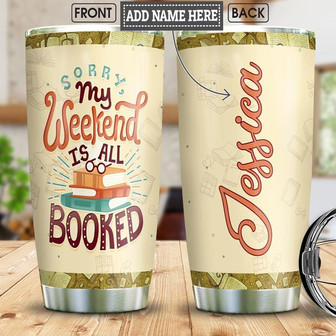 Personalized Weekend Book Stainless Steel Tumbler 20Oz - Thegiftio UK