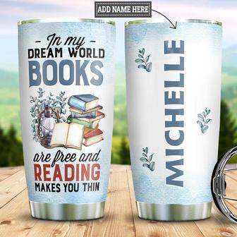 Personalized Books Lovers Stainless Steel Tumbler 20Oz - Thegiftio UK