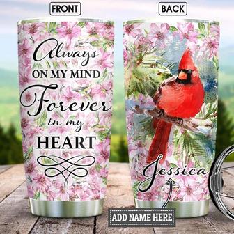 Personalized Cardinal In My Heart Stainless Steel Tumbler 20Oz - Thegiftio UK