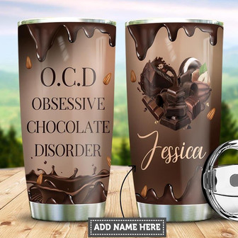 Personalized Chocolate Lover Stainless Steel Tumbler 20Oz - Thegiftio UK