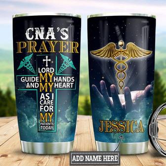 Personalized Cna Prayer Stainless Steel Tumbler 20Oz - Thegiftio UK