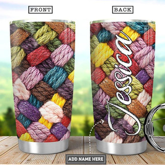Personalized Crochet Patterns Stainless Steel Tumbler 20Oz - Thegiftio UK