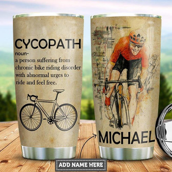 Personalized Cycling Definition Stainless Steel Tumbler 20Oz - Thegiftio UK