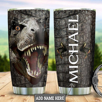 Personalized Dinosaur Stainless Steel Tumbler 20Oz - Thegiftio UK
