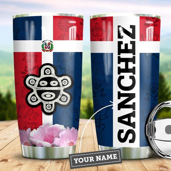 Personalized Dominican Taino Sun Stainless Steel Tumbler 20Oz - Thegiftio UK