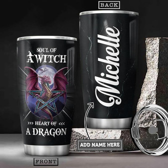 Personalized Dragon Heart Stainless Steel Tumbler 20Oz - Thegiftio UK