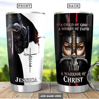 Personalized Faith Child Of God Stainless Steel Tumbler 20Oz - Thegiftio UK