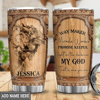 Personalized Faith Jesus Stainless Steel Tumbler 20Oz - Thegiftio UK