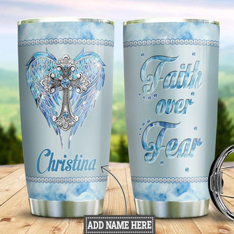 Personalized Faith Jewelry Style Stainless Steel Tumbler 20Oz - Thegiftio UK