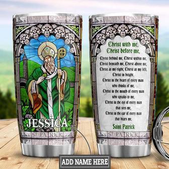 Personalized Faith Saint Patrick Prayer Stainless Steel Tumbler 20Oz - Thegiftio UK