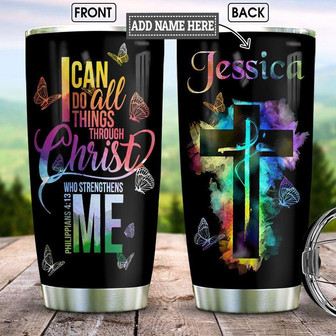 Personalized Faith Stainless Steel Tumbler 20Oz - Thegiftio UK