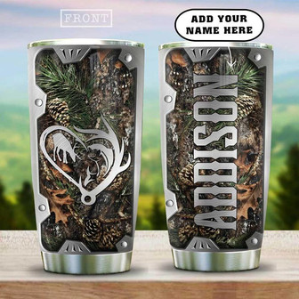 Personalized Fishing Hunting Favourite Stainless Steel Tumbler 20Oz - Thegiftio UK