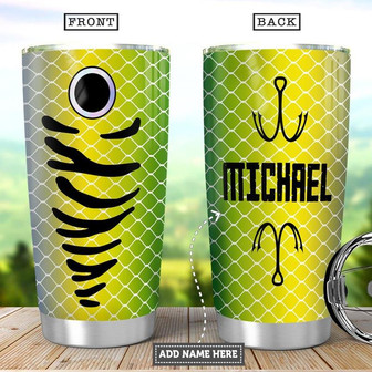 Personalized Fishing Lure Stainless Steel Tumbler 20Oz - Thegiftio UK