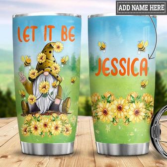 Personalized Gnome Let It Be Stainless Steel Tumbler 20Oz - Thegiftio UK