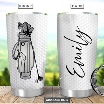 Personalized Golf Metal Style Stainless Steel Tumbler 20Oz - Thegiftio UK
