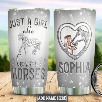 Personalized Horse Lover Jewelry Style Stainless Steel Tumbler 20Oz - Thegiftio
