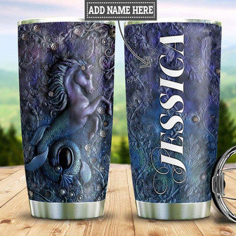 Personalized Horse Mermaid Stainless Steel Tumbler 20Oz - Thegiftio UK