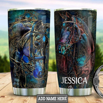 Personalized Horse Stainless Steel Tumbler 20Oz - Thegiftio UK