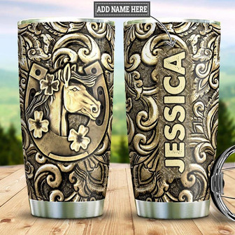 Personalized Horse Stainless Steel Tumbler 20Oz - Thegiftio UK