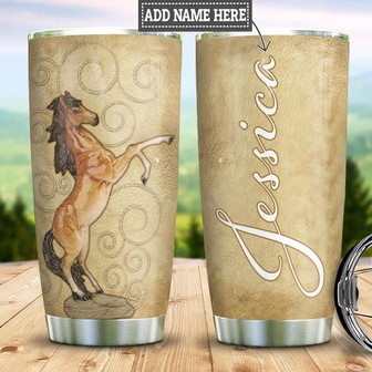 Personalized Horse Stainless Steel Tumbler 20Oz - Thegiftio UK