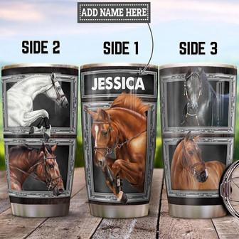 Personalized Horse Stainless Steel Tumbler 20Oz - Thegiftio UK
