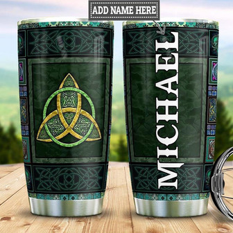 Personalized Irish Celtic Symbol Stainless Steel Tumbler 20Oz - Thegiftio