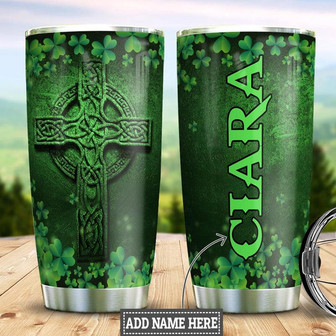 Personalized Irish Green Stainless Steel Tumbler 20Oz - Thegiftio