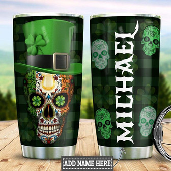 Personalized Irish Skull Stainless Steel Tumbler 20Oz - Thegiftio