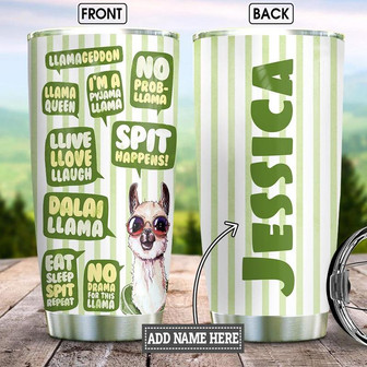 Personalized Just Llama Things Stainless Steel Tumbler 20Oz - Thegiftio