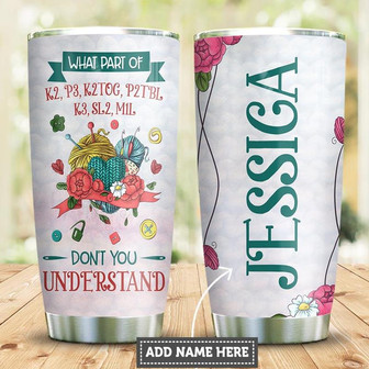 Personalized Knitting Thing Stainless Steel Tumbler 20Oz - Thegiftio UK
