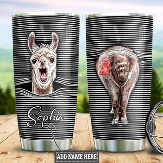 Personalized Llama Break Through Stainless Steel Tumbler 20Oz - Thegiftio