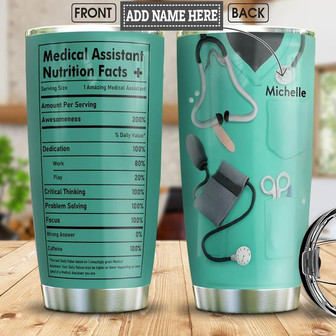 Personalized Medical Assistant Facts Stainless Steel Tumbler 20Oz - Thegiftio UK