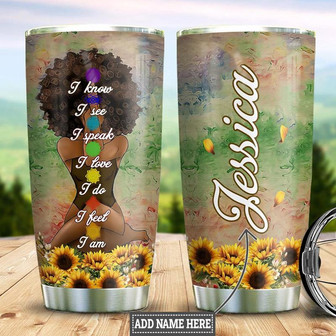 Personalized Meditation Woman Stainless Steel Tumbler 20Oz - Thegiftio UK