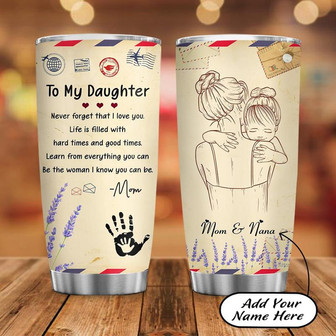Personalized Mother To Daughter Stainless Steel Tumbler 20Oz - Thegiftio UK