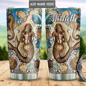 Personalized Ocean Mermaid Stainless Steel Tumbler 20Oz - Thegiftio UK