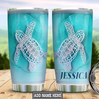 Personalized Ocean Turtle Stainless Steel Tumbler 20Oz - Thegiftio UK