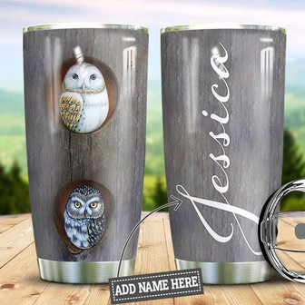 Personalized Owl Stainless Steel Tumbler 20Oz - Thegiftio UK